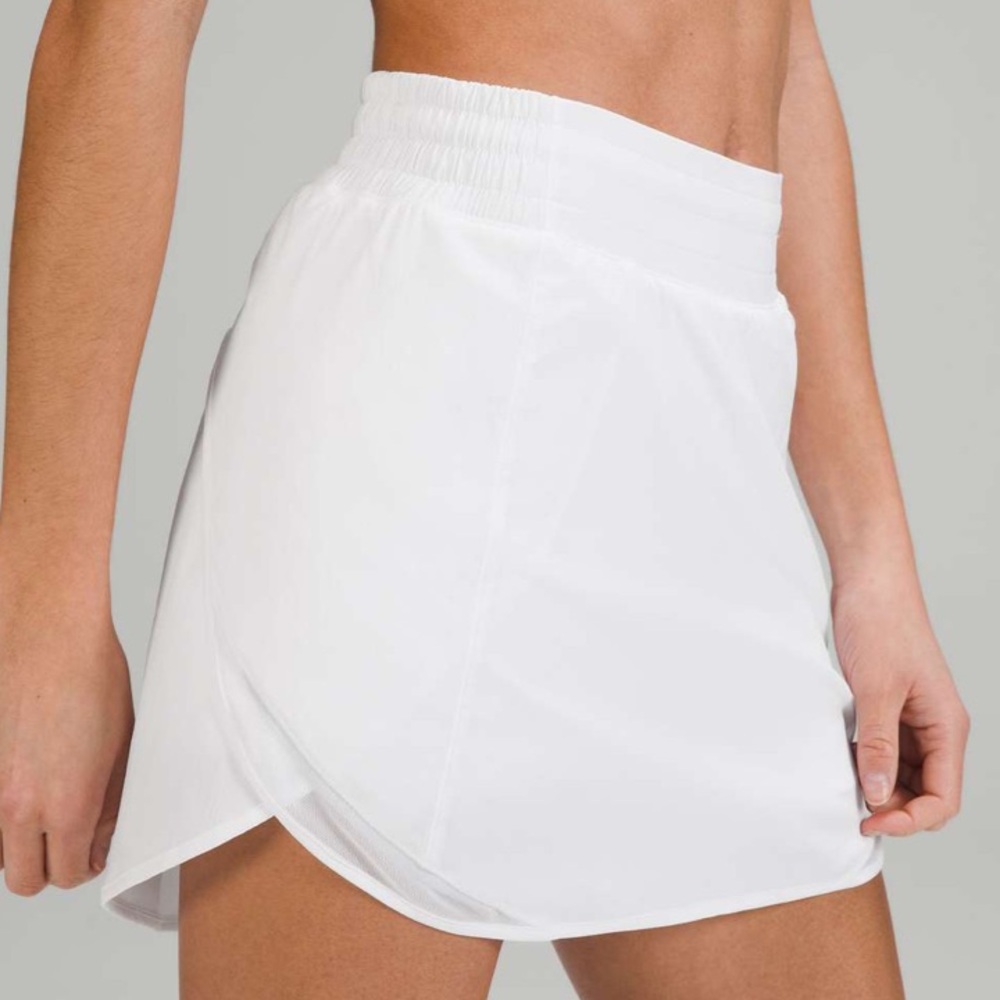 Lululemon White Hotty Hot High-Rise Skirt -6